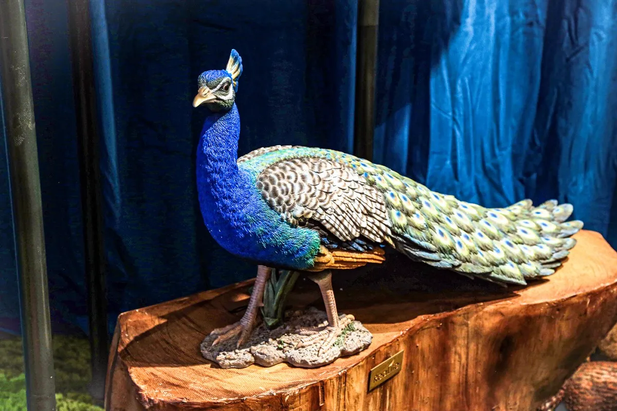 Figurine of a peacock